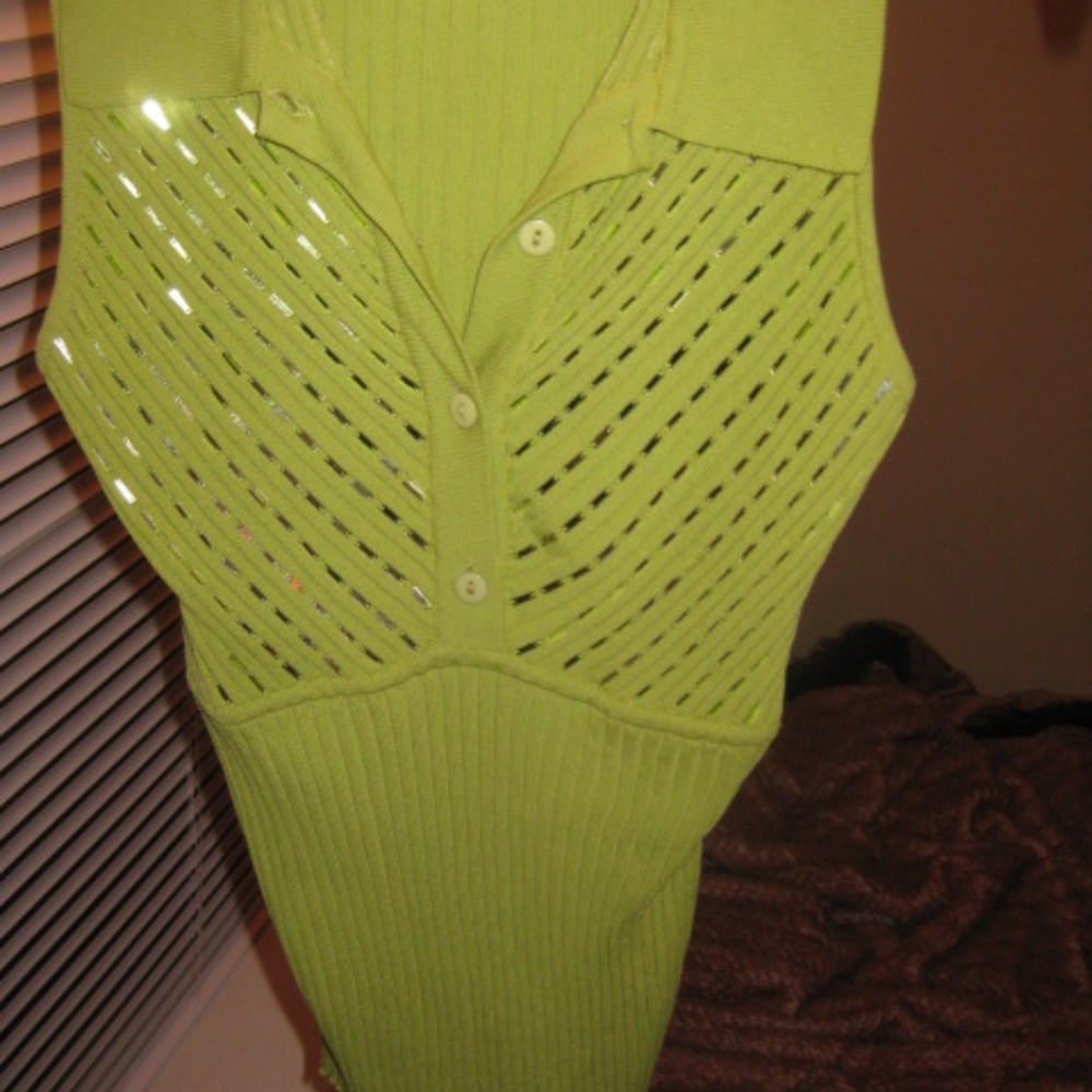 Lime Green Knit Shirt